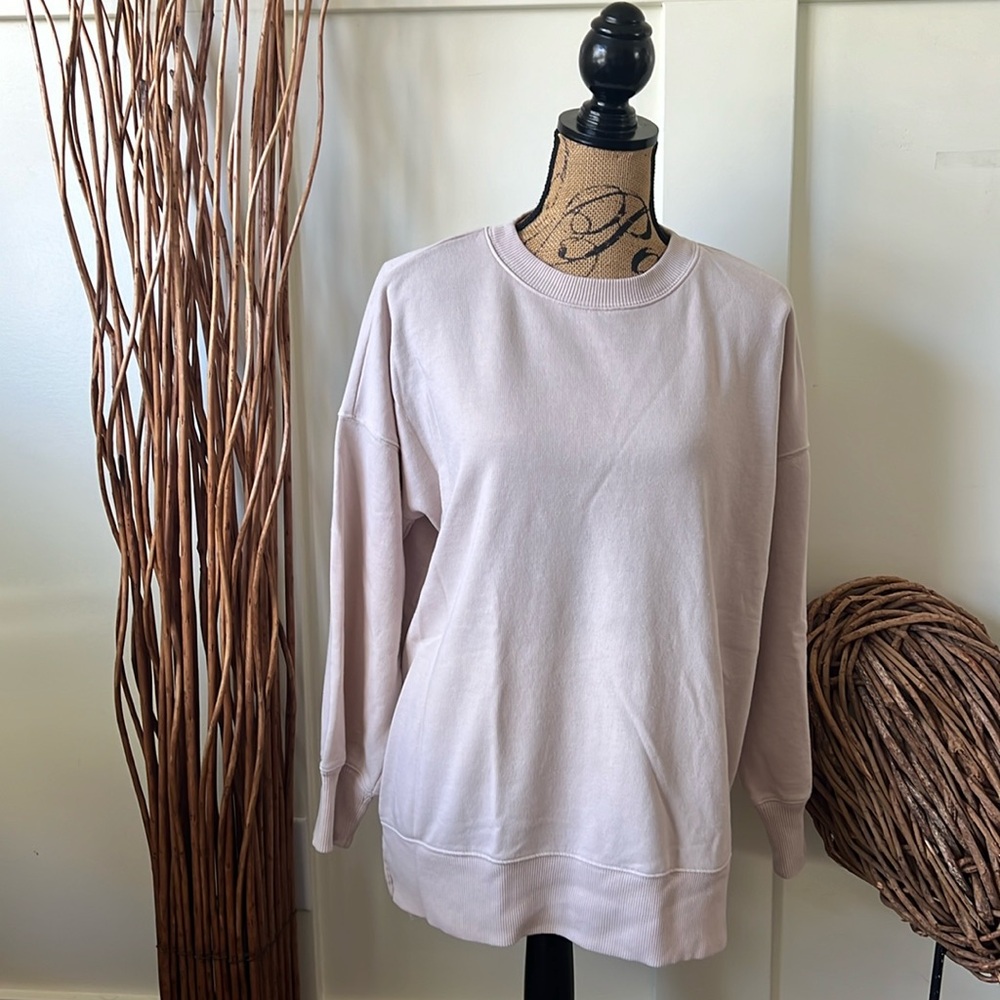 So Lounge Life Oversized Cream Hi Low Sweatshirt